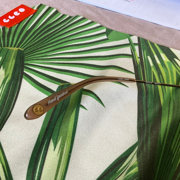 NOS GARRETT LEIGHT CaLiFoRnIa “Tuscany” Gold 👓 Eyeglasses - Picture 7 of 16